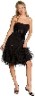Ruffled Strapless Short Prom Dress