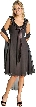 Ruffled Short Cocktail Prom Dress — in Black