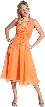 Miniature Flower Halter Short Prom Dress