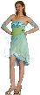 Short Wrap-around Prom Dress — in Light Blue alternative view
