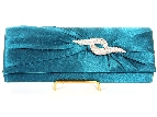 Infinite Evening Bag in Turquoise color