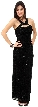 Front Keyhole with Open Back Fully Beaded Formal Gown