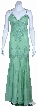 Floral Beaded Formal Dress — in Mint color