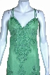 Floral Beaded Formal Dress — in closeup