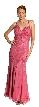 Floral Beaded Formal Dress — in Rose Pink
