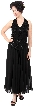 Long Formal Dress with Hand Beaded Top and Flared Skirt — in alternative picture