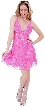 Fully Beaded V-Neck Short Dress