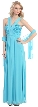 Long Formal Dress with Abstract Floral Detail