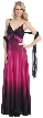Two Toned Fabric Formal Dress