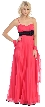 Roman Inspired Long Formal Dress with Floral Applique