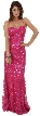 Spaghetti Straps Sequined Long Formal Cocktail Dress