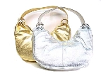 Metallic Leather Hobo
