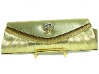 All Occasion Satin Evening Bag — in Gold