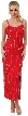 Spaghetti Straps V-Neck Long Sequined Formal Dress