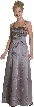 Criss Crossed Beaded Satin Dress