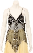 Spaghetti Strapped Translucent Shimmered Top