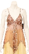 V-cut Spaghetti Strapped Dazzling Top