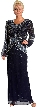 Hand Beaded Full Length Formal Dress