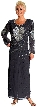 Floral Hand Beaded Formal Dress