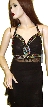 Halter Neck Beaded/Pebbled Top — in Black/Multi