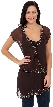 Tinkling Asymmetric Beaded Top