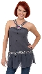 Double Strapped Assymetrical Sequined Top