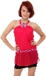 Beaded Patchwork Dual Strapped Halter Top