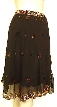 Bead Embellished Knee Length Skirt 