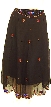 Bead Embellished Knee Length Skirt 