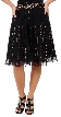 Bead Embellished Knee Length Skirt 