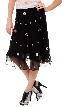 Embellished Circles Knee Length Skirt