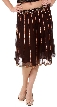 Verical Lines Knee Length Skirt