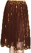 Bead Embellished Tea Length Skirt