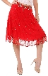 Bead Embellished Knee Length Skirt 