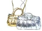 Metallic Pleather Satchel