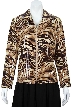 Leopard Print Full Sleeved Zipper Jacket