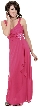Elegant Wrap Around Shirred Bridesmaid Dress
