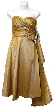 Strapless Bust Pleged Short Cocktail Dress