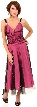 Shirred WaistlineTea Length Cocktail Prom Dress 