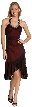 Halter Neck Embellished Asymmetic Party Dress