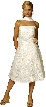 Lace Short Formal Dress with Flower Applique