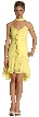 Spaghetti Strapped Ruffled Short Cocktail Dress