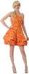 Shirred Short Party Dress