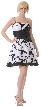 Short Embroidered Prom Dress with Side Bow