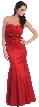 Strapless Formal Prom Dress With Flared Mermaid Skirt