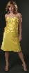 Strapless Rouched Bodice Party Dress — in alt color
