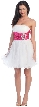 Short Prom Dress With Embellished Waistline