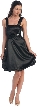 Shirred Bodice Satin Party Dress