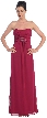 Strapless Empire Cut Bridesmaid Dress