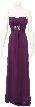 Strapless Empire Cut Bridesmaid Dress — in Purple